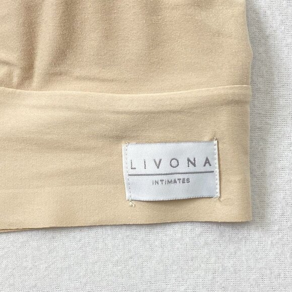 Livona Intimate Sports Bra size Large Removable Pads Seamless Fleshtone - Picture 3 of 7